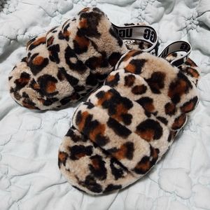 Uggs Fluff Yeah Slides Spotty, Size 8